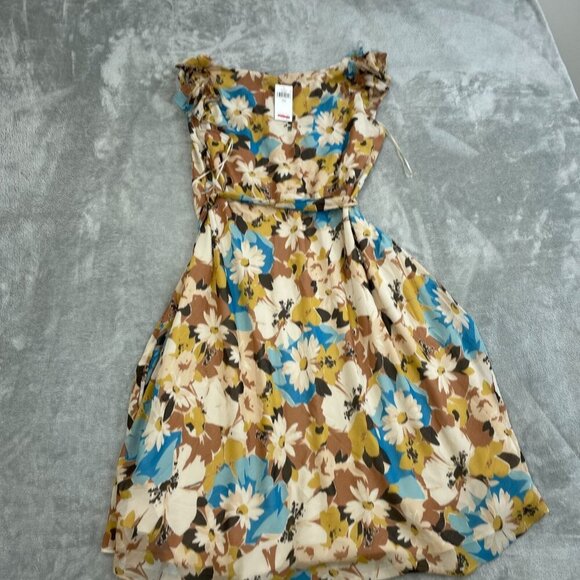 Lauren Ralph Lauren Floral Print Belted Georgette Dress 16W Polyester  NWT 6144 - Picture 3 of 10